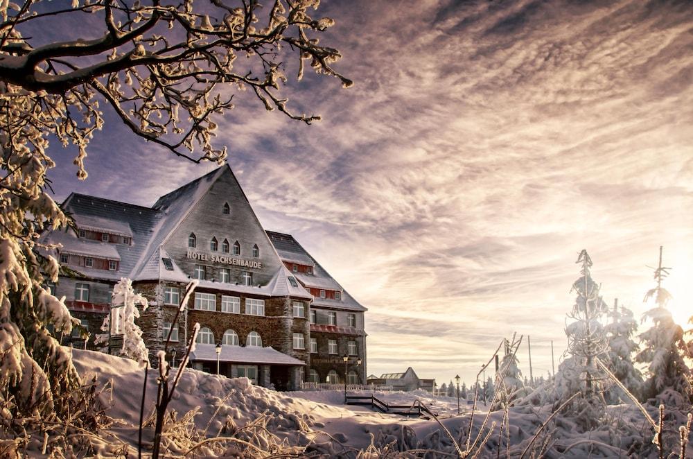 Hotel Sachsenbaude Oberwiesenthal Exterior foto